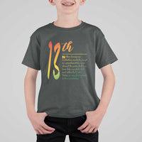 13th Amendment of U.S. Constitution T Shirt For Kid Juneteenth Black History