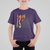 13th Amendment of U.S. Constitution T Shirt For Kid Juneteenth Black History