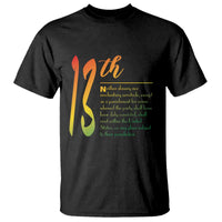 13th Amendment of U.S. Constitution T Shirt Juneteenth Black History