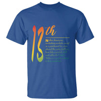 13th Amendment of U.S. Constitution T Shirt Juneteenth Black History