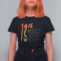 13th Amendment of U.S. Constitution T Shirt For Women Juneteenth Black History
