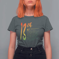 13th Amendment of U.S. Constitution T Shirt For Women Juneteenth Black History