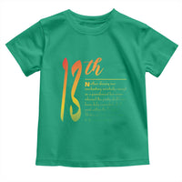 13th Amendment of U.S. Constitution Toddler T Shirt Juneteenth Black History