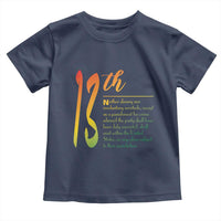 13th Amendment of U.S. Constitution Toddler T Shirt Juneteenth Black History