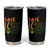 13th Amendment of U.S. Constitution Tumbler Cup Juneteenth Black History