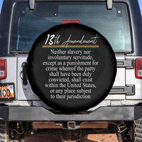 13th Amendment of U.S. Constitution Spare Tire Cover Juneteenth 1865 Black History