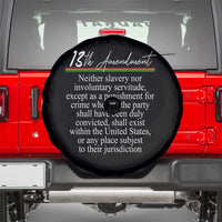 13th Amendment of U.S. Constitution Spare Tire Cover Juneteenth 1865 Black History