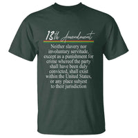 13th Amendment of U.S. Constitution T Shirt Juneteenth 1865 Black History
