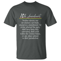 13th Amendment of U.S. Constitution T Shirt Juneteenth 1865 Black History