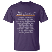 13th Amendment of U.S. Constitution T Shirt Juneteenth 1865 Black History