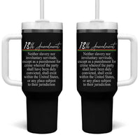 13th Amendment of U.S. Constitution Tumbler With Handle Juneteenth 1865 Black History