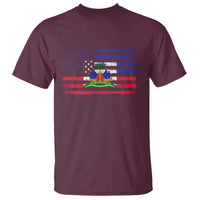 American Haitian Haiti USA Flag T Shirt
