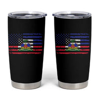 American Haitian Haiti USA Flag Tumbler Cup