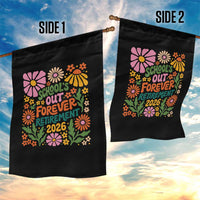 Schools Out Forever Retirement 2026 Garden Flag Retired Teacher Summer Retro Floral