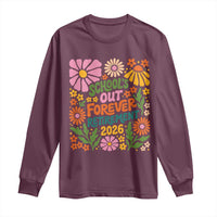 Schools Out Forever Retirement 2026 Long Sleeve Shirt Retired Teacher Summer Retro Floral