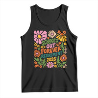 Schools Out Forever Retirement 2026 Tank Top Retired Teacher Summer Retro Floral