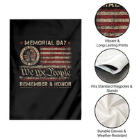 Memorial Day Garden Flag Remember And Honor Red Poppy Flower Military Veteran