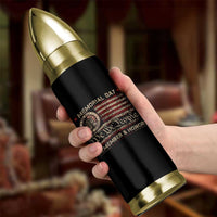 Memorial Day Bullet Tumbler Remember And Honor Red Poppy Flower Military Veteran