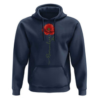 Remember Memorial day Red Poppy Veteran Military Army Hoodie