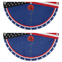 Remember Memorial day Red Poppy Veteran Military Army Patriotic Fan Flag