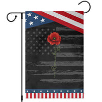 Remember Memorial day Red Poppy Veteran Military Army Patriotic Garden Flag