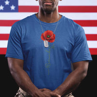 Remember Memorial day Red Poppy Veteran Military Army T Shirt