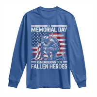 Memorial Day Long Sleeve Shirt Remembering Our Fallen Heroes Veteran Day American Flag