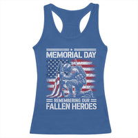 Memorial Day Racerback Tank Top Remembering Our Fallen Heroes Veteran Day American Flag