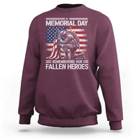 Memorial Day Sweatshirt Remembering Our Fallen Heroes Veteran Day American Flag
