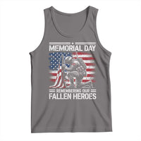 Memorial Day Tank Top Remembering Our Fallen Heroes Veteran Day American Flag