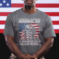 Memorial Day T Shirt Remembering Our Fallen Heroes Veteran Day American Flag
