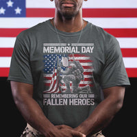 Memorial Day T Shirt Remembering Our Fallen Heroes Veteran Day American Flag