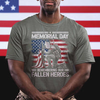 Memorial Day T Shirt Remembering Our Fallen Heroes Veteran Day American Flag
