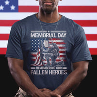 Memorial Day T Shirt Remembering Our Fallen Heroes Veteran Day American Flag