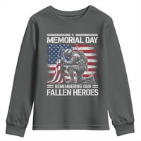 Memorial Day Youth Sweatshirt Remembering Our Fallen Heroes Veteran Day American Flag