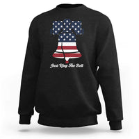 Vintage Liberty Bell Sweatshirt Just Ring The Bell USA Flag - Wonder Print Shop