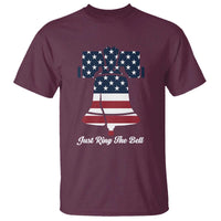 Vintage Liberty Bell T Shirt Just Ring The Bell USA Flag - Wonder Print Shop