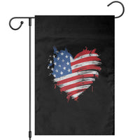 4th of July American Flag Heart USA Patriotic Garden Flag Star Stripes - Wonder Print Shop