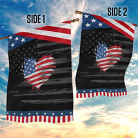 4th of July American Flag Heart USA Patriotic Garden Flag Star Stripes