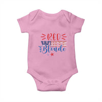 Funny 4th Of july Red White And Blonde Baby Onesie Patriotic American Flag - Wonder Print Shop