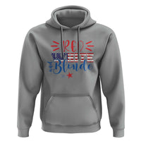 Funny 4th Of july Red White And Blonde Hoodie Patriotic American Flag - Wonder Print Shop