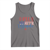 Funny 4th Of july Red White And Blonde Tank Top Patriotic American Flag - Wonder Print Shop