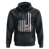 Funny Pouring Beer American Flag 4th Of July Craft Brewery Hoodie - Wonder Print Shop