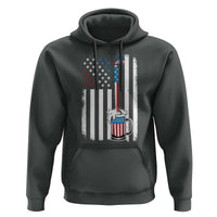 Funny Pouring Beer American Flag 4th Of July Craft Brewery Hoodie - Wonder Print Shop