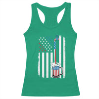 Funny Pouring Beer American Flag 4th Of July Craft Brewery Racerback Tank Top - Wonder Print Shop