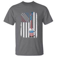 Funny Pouring Beer American Flag 4th Of July Craft Brewery T Shirt - Wonder Print Shop