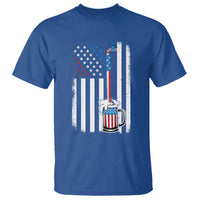 Funny Pouring Beer American Flag 4th Of July Craft Brewery T Shirt - Wonder Print Shop