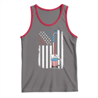 Funny Pouring Beer American Flag 4th Of July Craft Brewery Tank Top - Wonder Print Shop