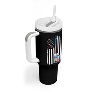 Funny Pouring Beer American Flag 4th Of July Craft Brewery Tumbler With Handle - Wonder Print Shop