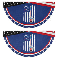Funny Pouring Beer American Flag 4th Of July Craft Brewery Patriotic Fan Flag